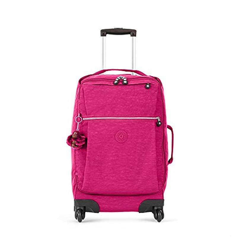 Kipling Darcey Small Printed Wheeled Luggage in Pink | Lyst