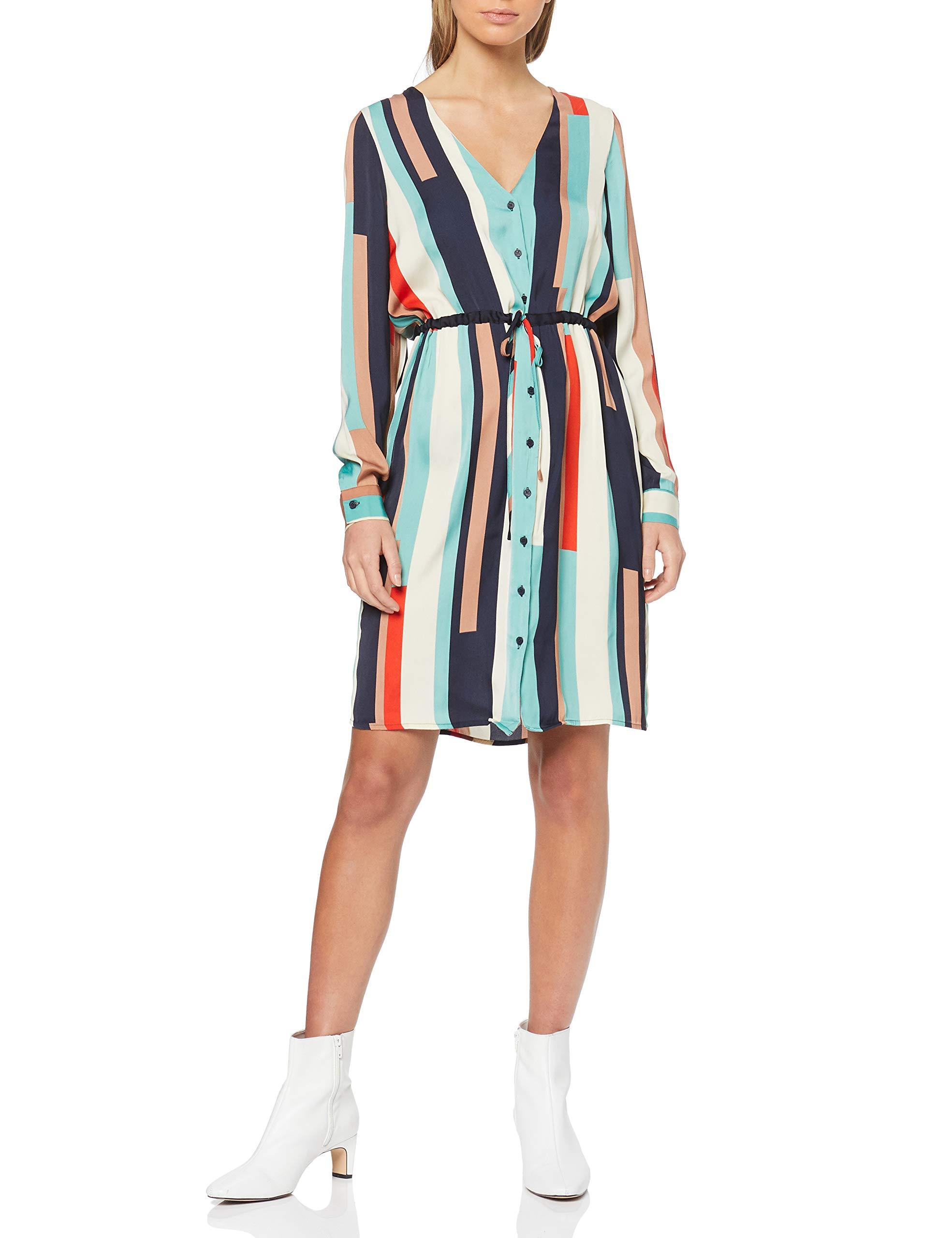 Vero Moda Vmmatilda Ls Shirt Knee Dress Wvn In Blue Lyst