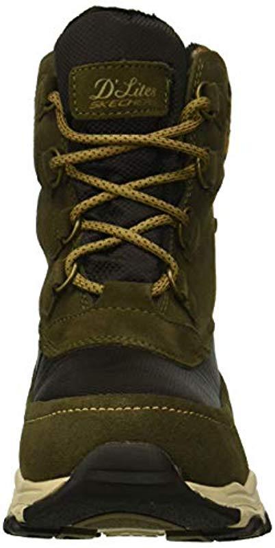 skechers d'lites olive