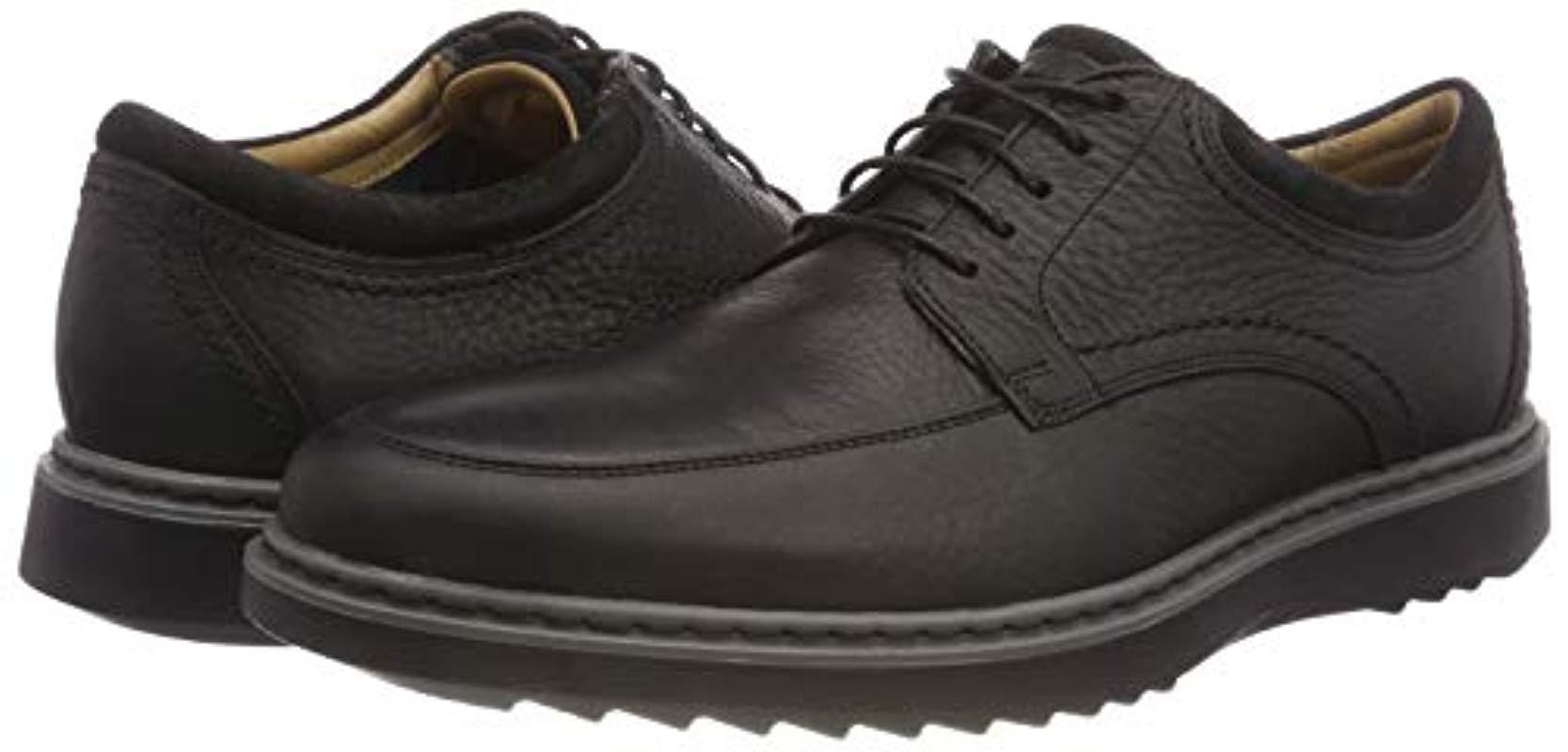 Clarks Un Geo Lo Derbys in Black (Black Leather -) (Black) for Men - Lyst