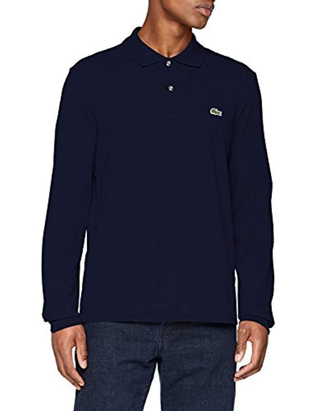 lacoste men's long sleeve shirt