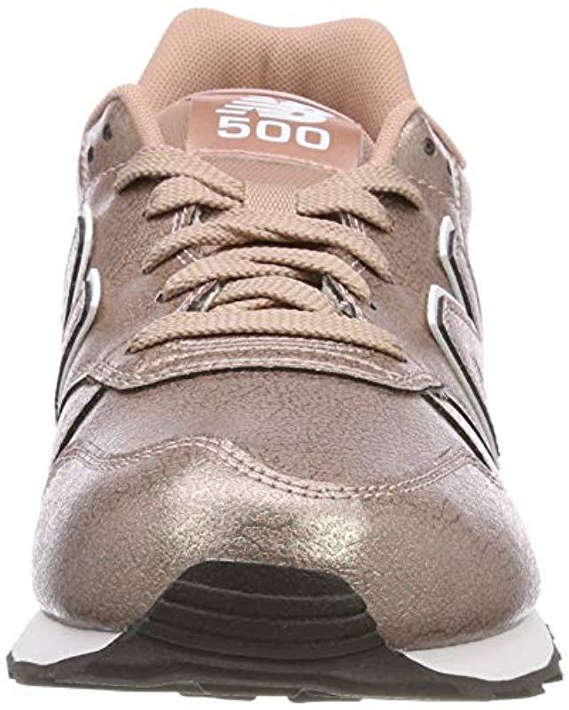 new balance 500 rose gold