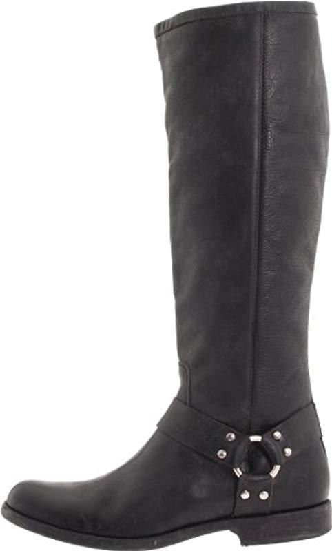 Frye phillip top harness wide calf