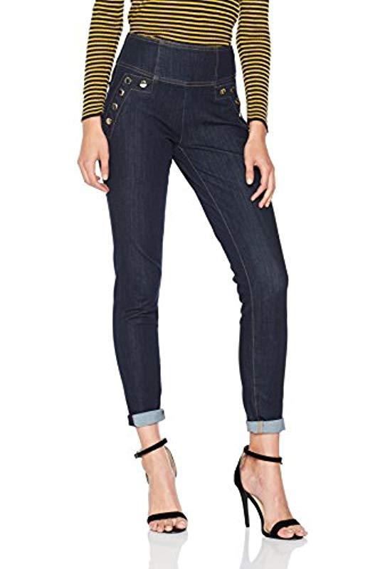 Curve X High Button Jeans Slim DonnaGuess in Denim di colore Blu | Lyst