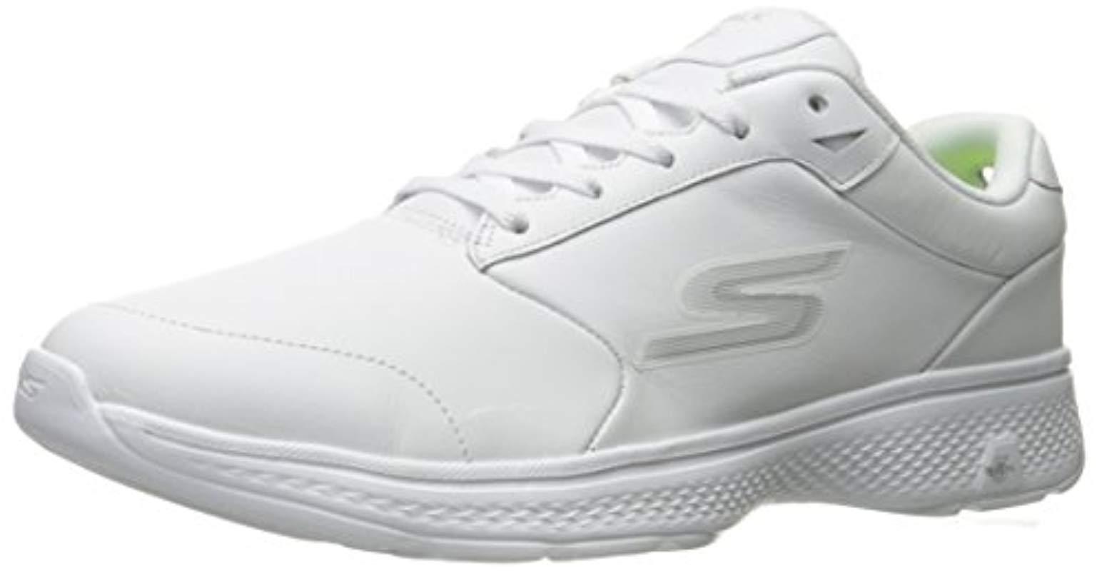 grinende Sæt ud Mainstream Skechers Performance Go Walk 4 Complete Leather Walking Shoe in White for  Men | Lyst