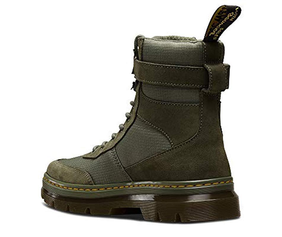Dr. Martens Synthetic Combs Nylon Combat Boot in Khaki (Green) for Men