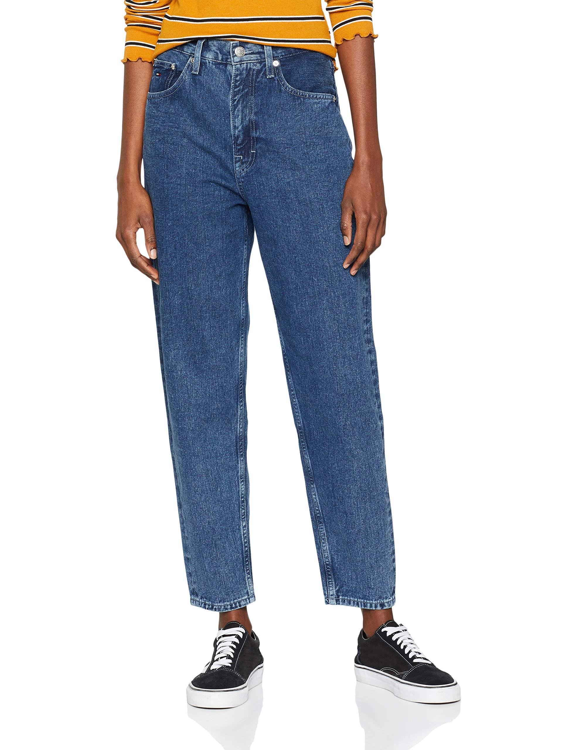 tommy hilfiger high rise tapered jeans