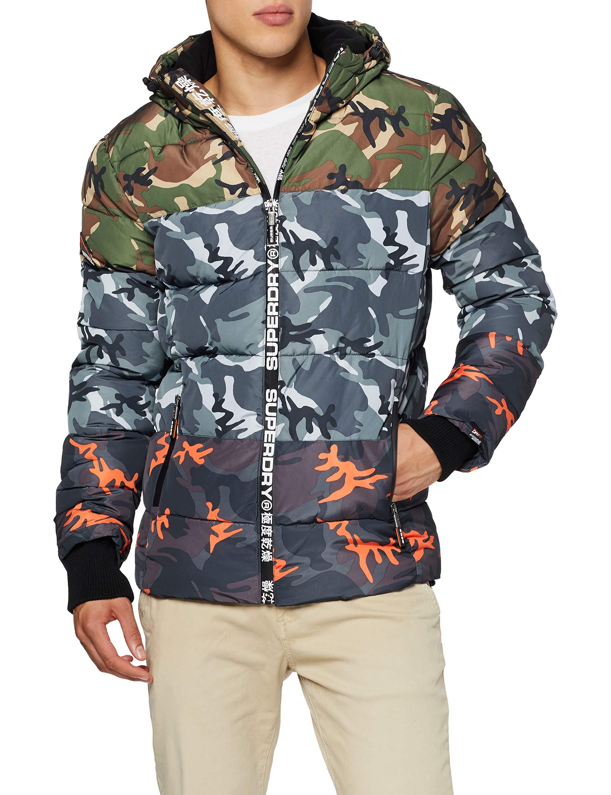 Superdry Synthetic Camo Mix Sports Puffer in Black (Black Camo a) (Black)  for Men | Lyst UK