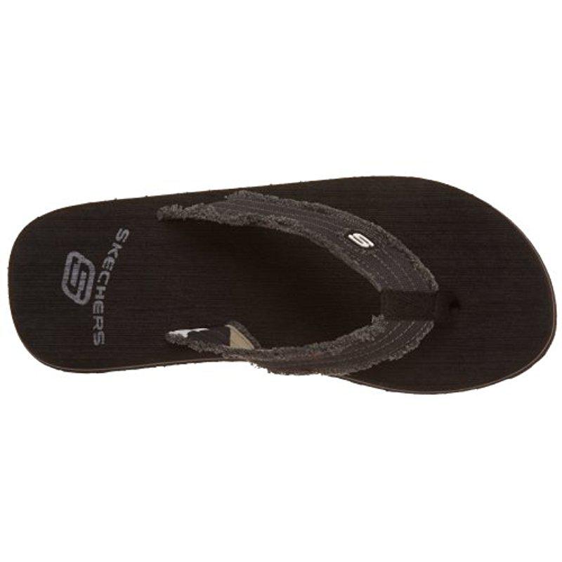 skechers usa men's fray cotton thong