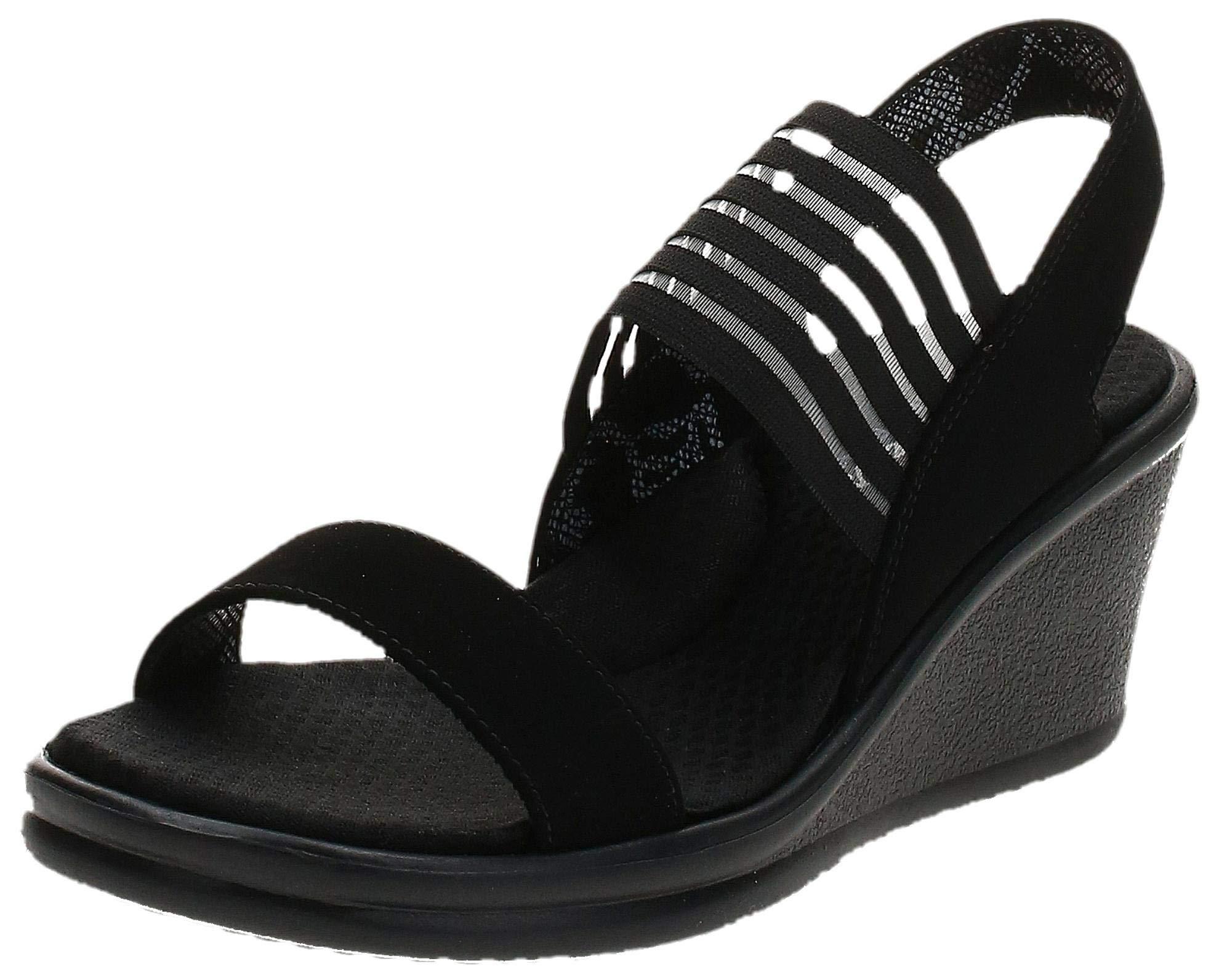 skechers cali women's beverlee smitten kitten wedge sandal