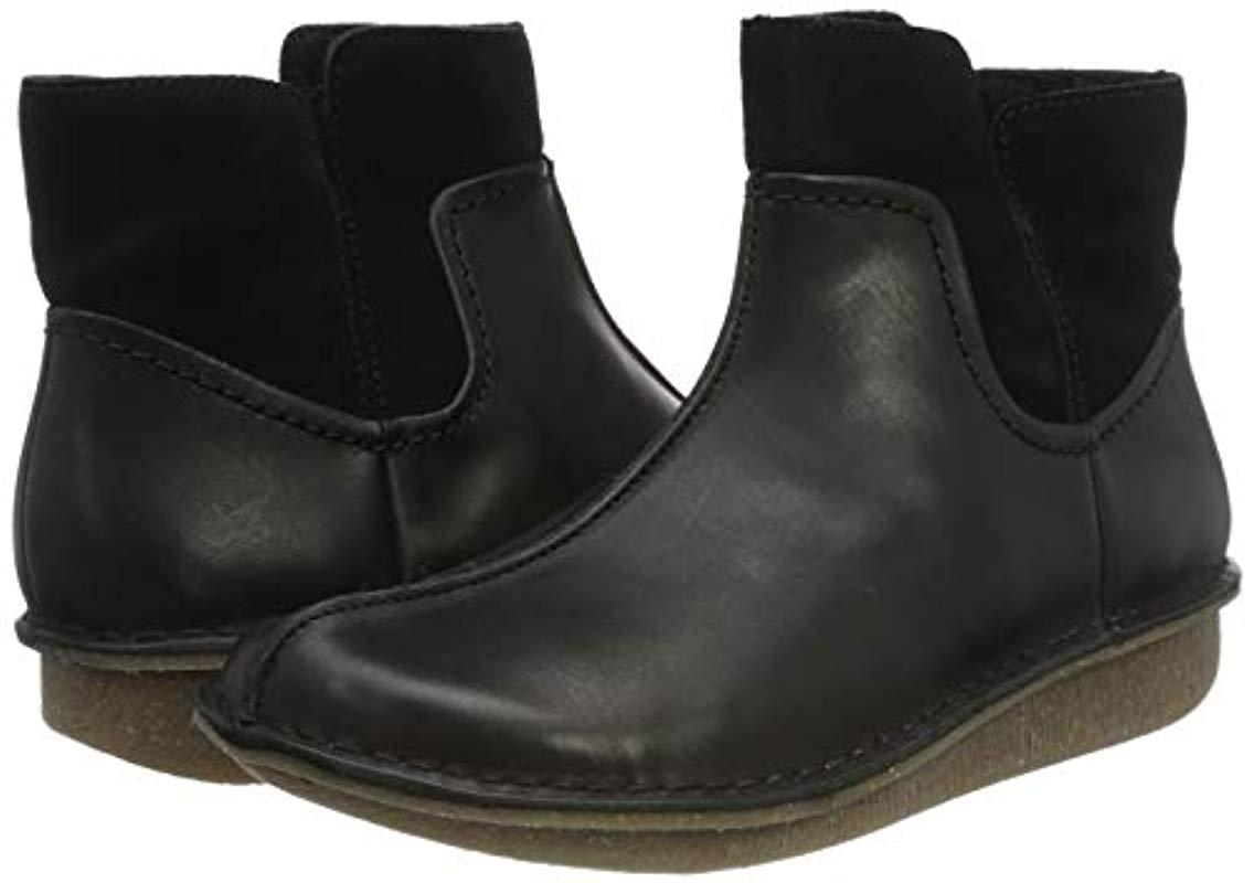 Clarks Leather Funny Mid Slouch Boots in Black - Save 14% - Lyst