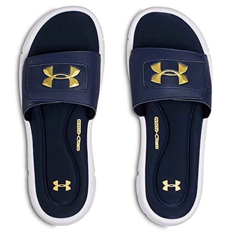 under armour slides blue