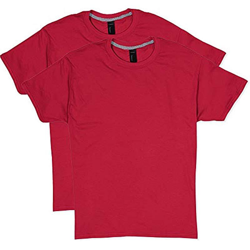 Lyst - Hanes 2 Pack X-temp Performance T-shirt in Red for Men - Save 54%