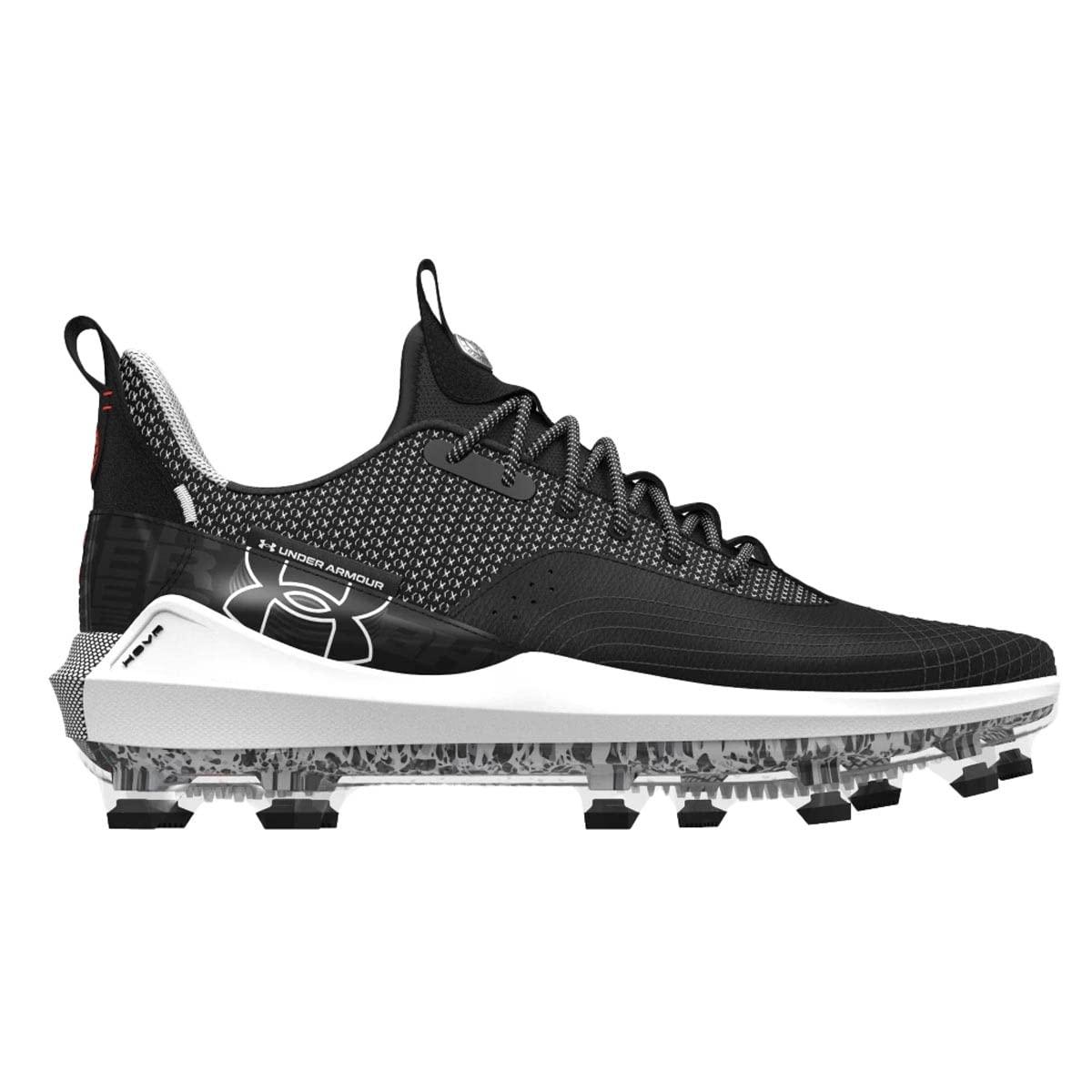 Under armour cleats black and white deals