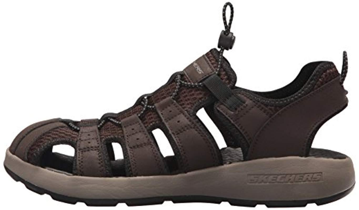 skechers sandals hombre marron