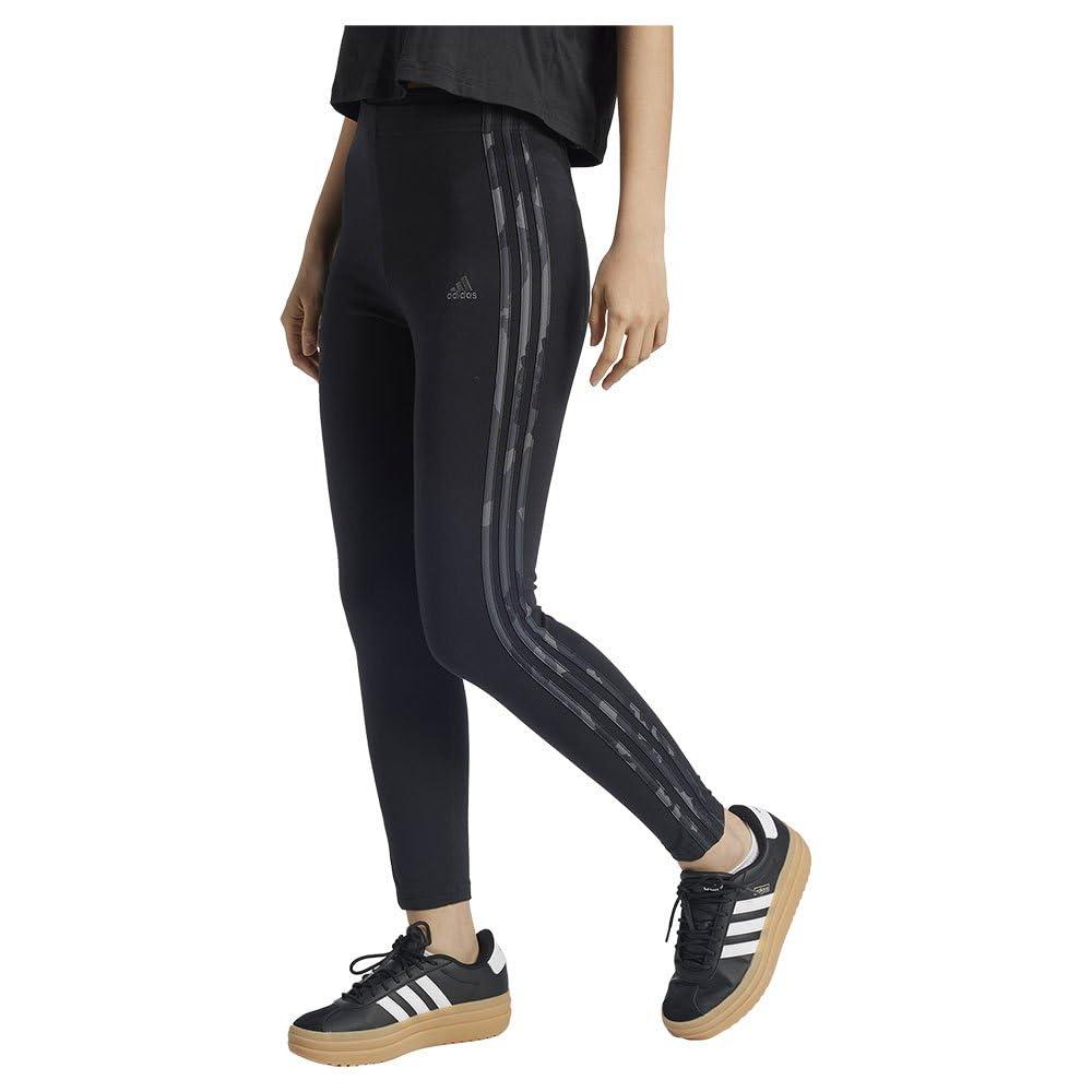 Essentials Legging pour femme Motif camouflage 3 bandes Longueur 7 8 adidas en coloris Noir Lyst