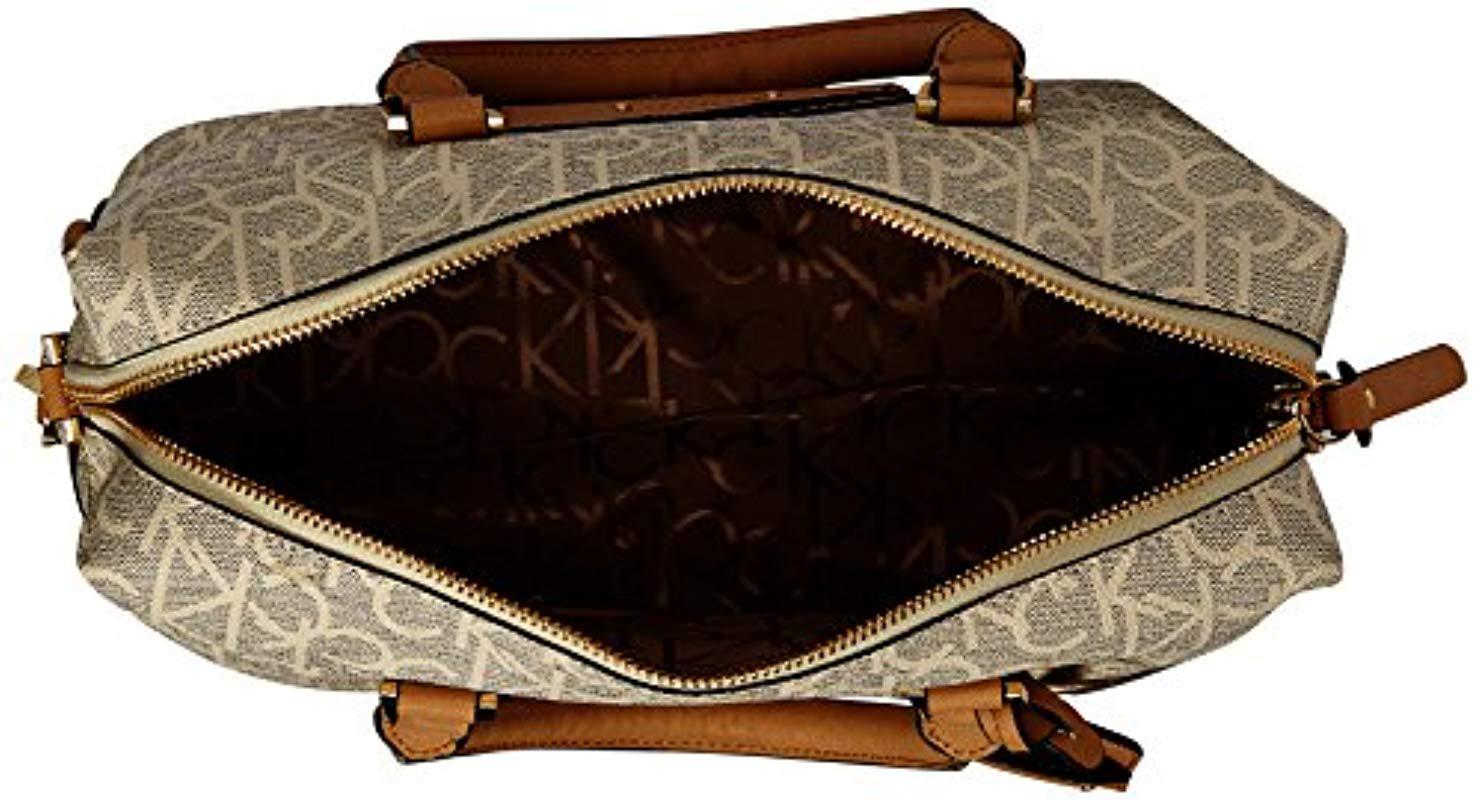 calvin klein sabrina east west satchel