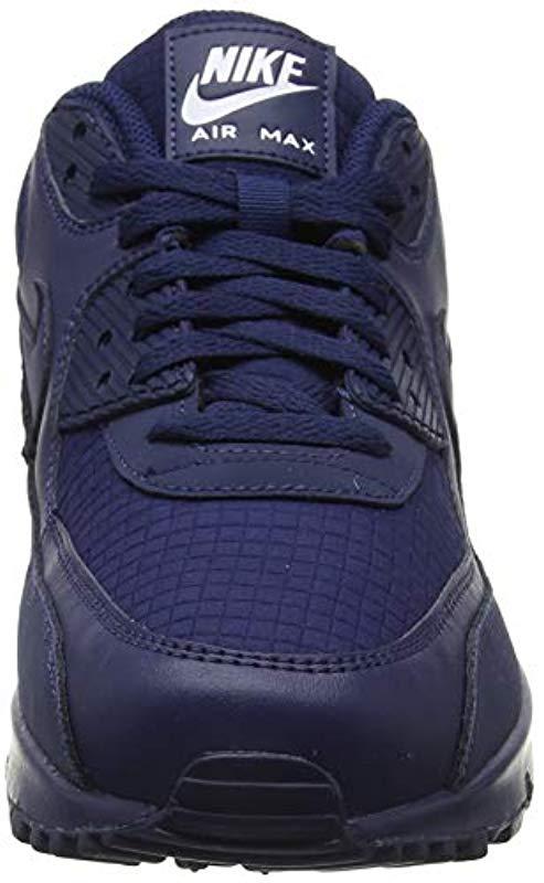 Nike Air Max 90 Essential Gymnastics Shoes, Blue (midnight Navy/white 404),  8.5 Uk for Men | Lyst UK