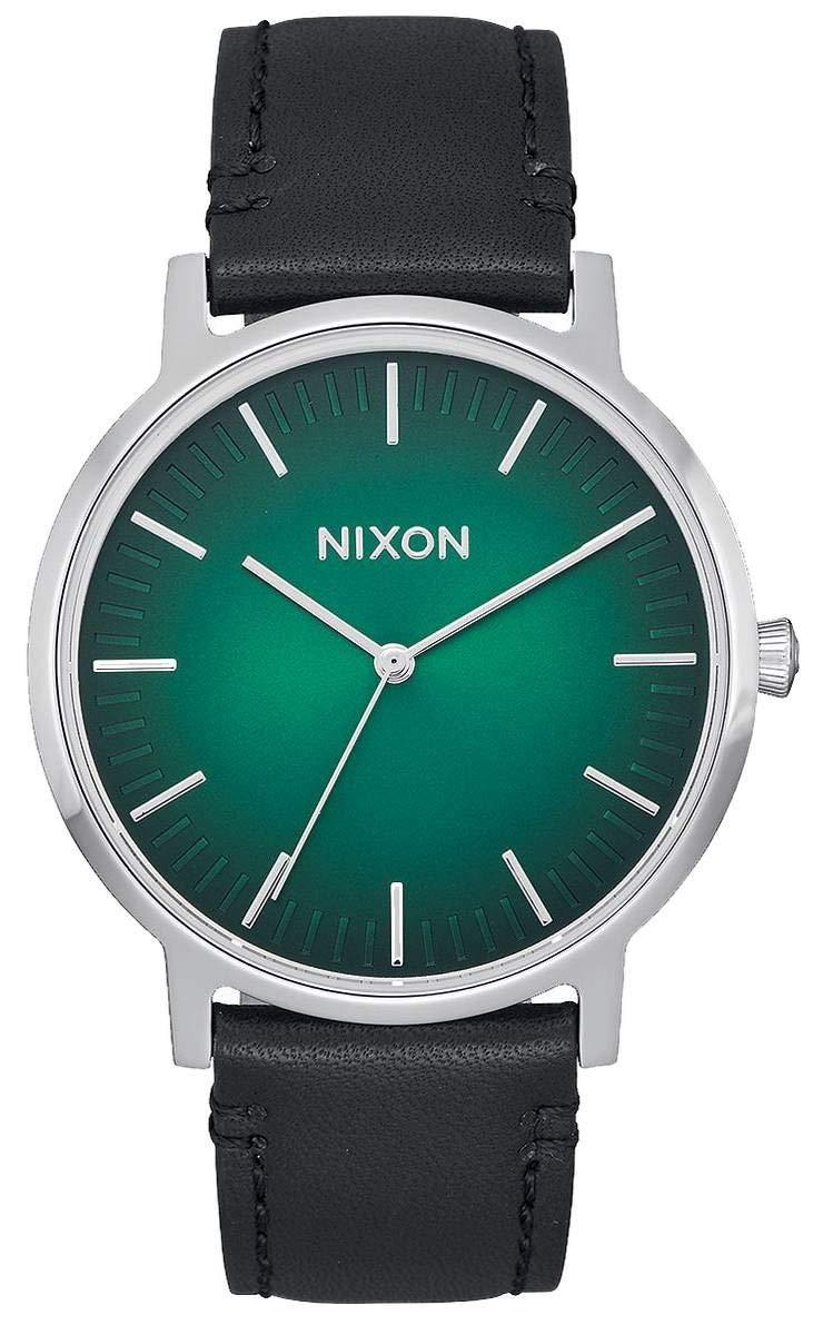 Nixon Porter Leather 40mm Green Ombre Black S Watch for Men Lyst UK