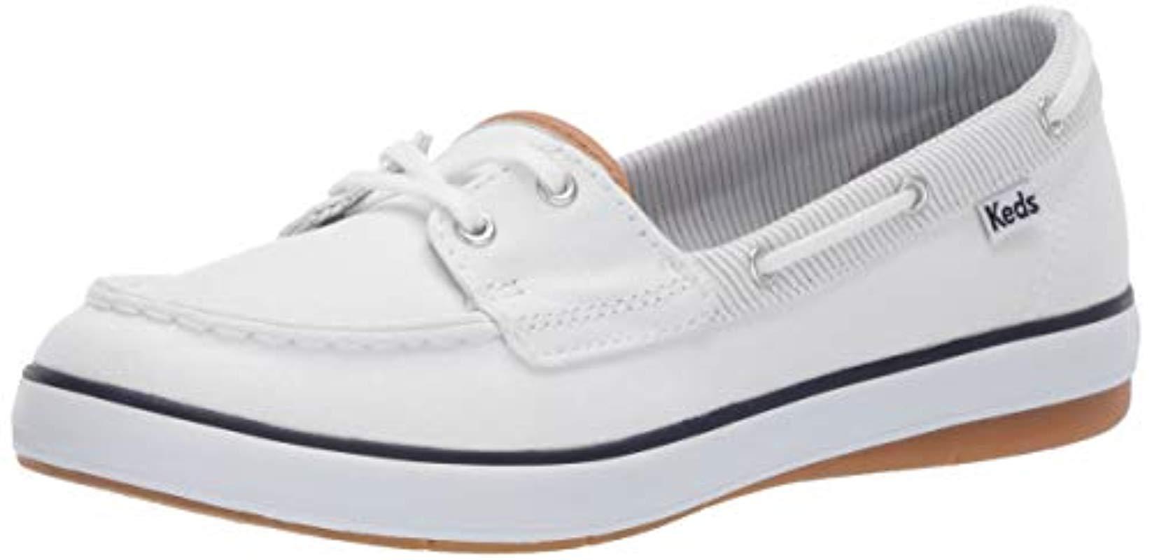 Keds Charter Boat Shoe in White | Lyst