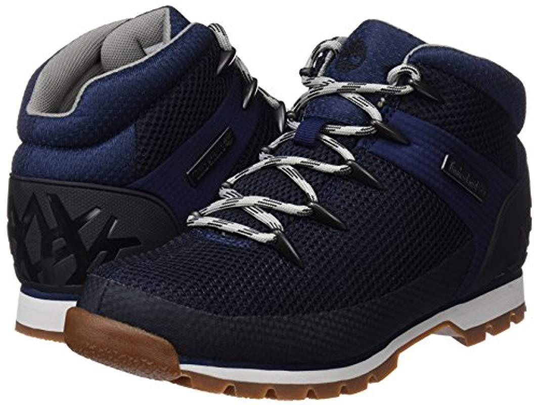 timberland men's euro sprint fabric boot navy navy