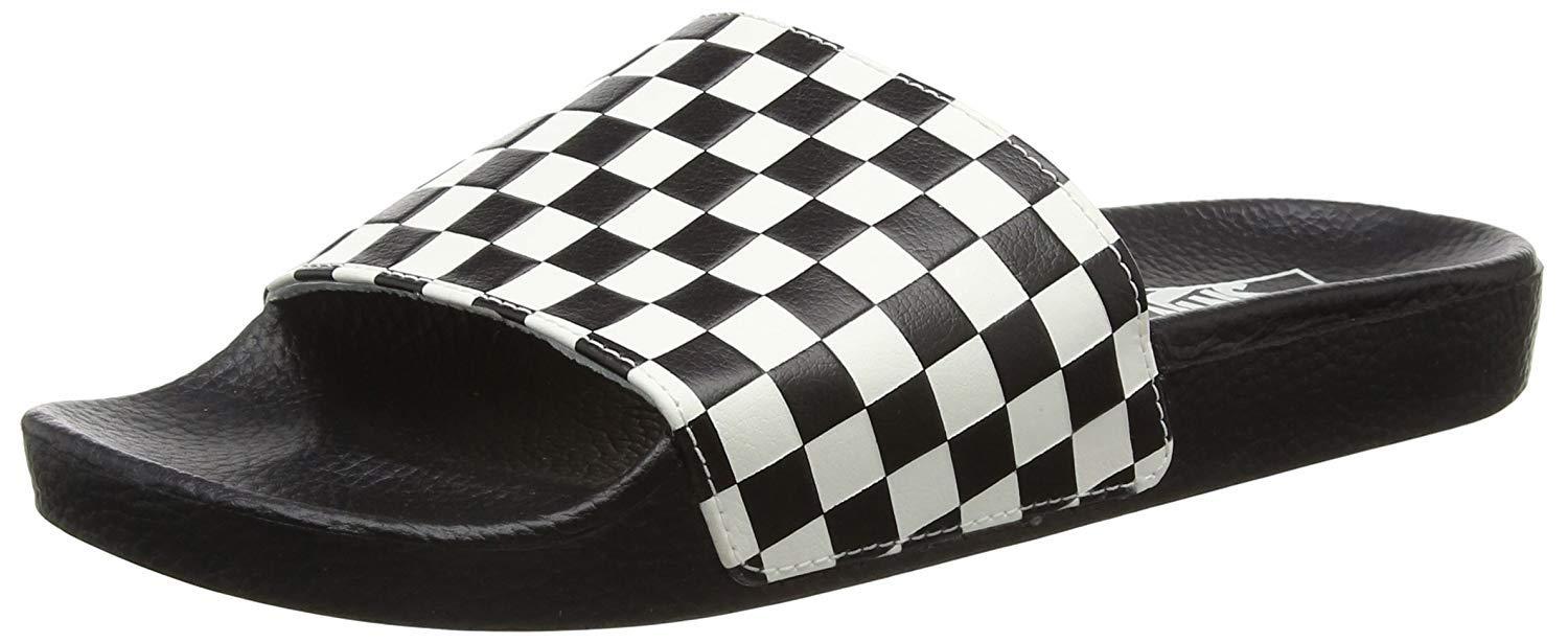 checkerboard slides vans