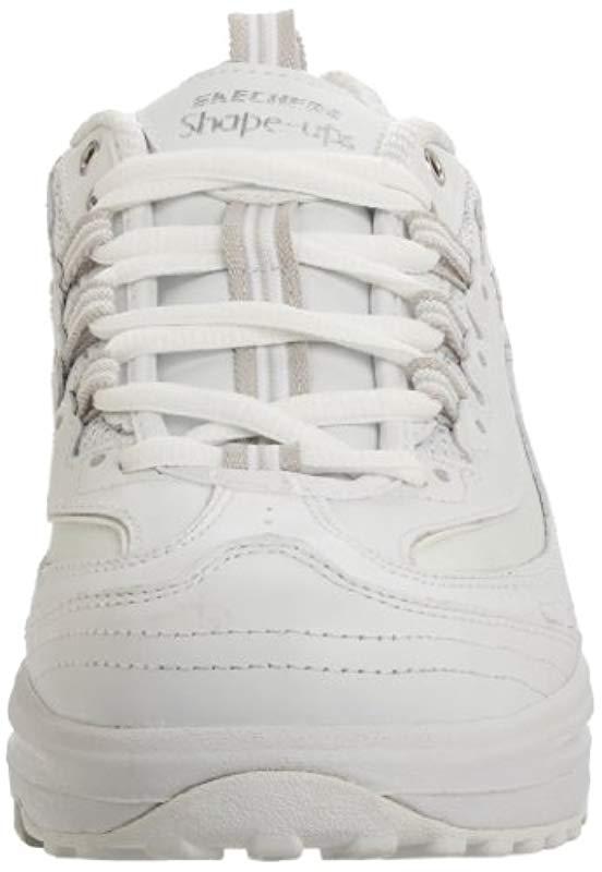 Skechers Shape-ups Metabolize Fitness Shoe in White | Lyst UK