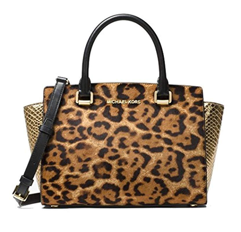 michael kors leopard purse