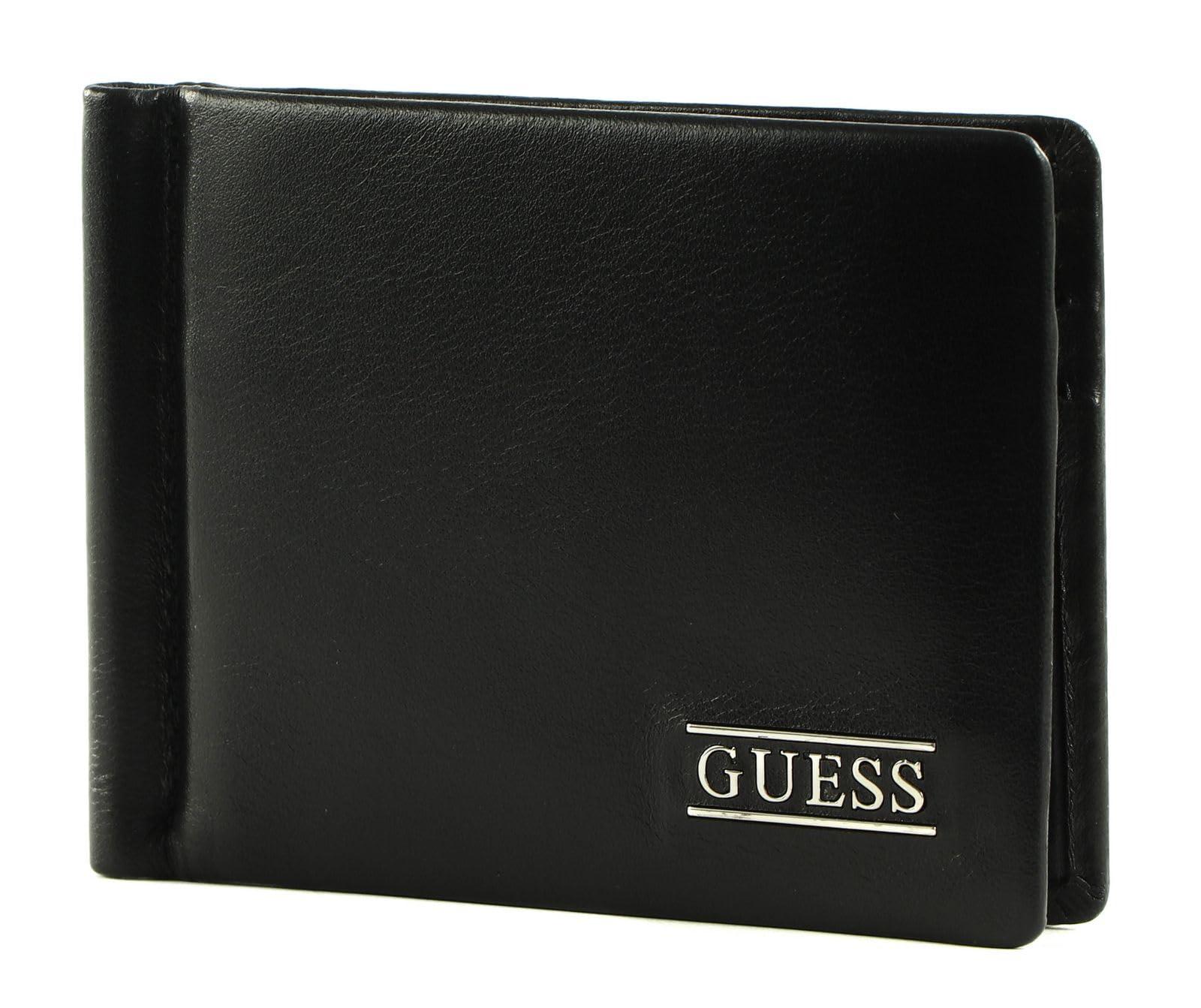  GUESS Vezzola Money Clip Card Case Dark Brown : Clothing, Shoes  & Jewelry