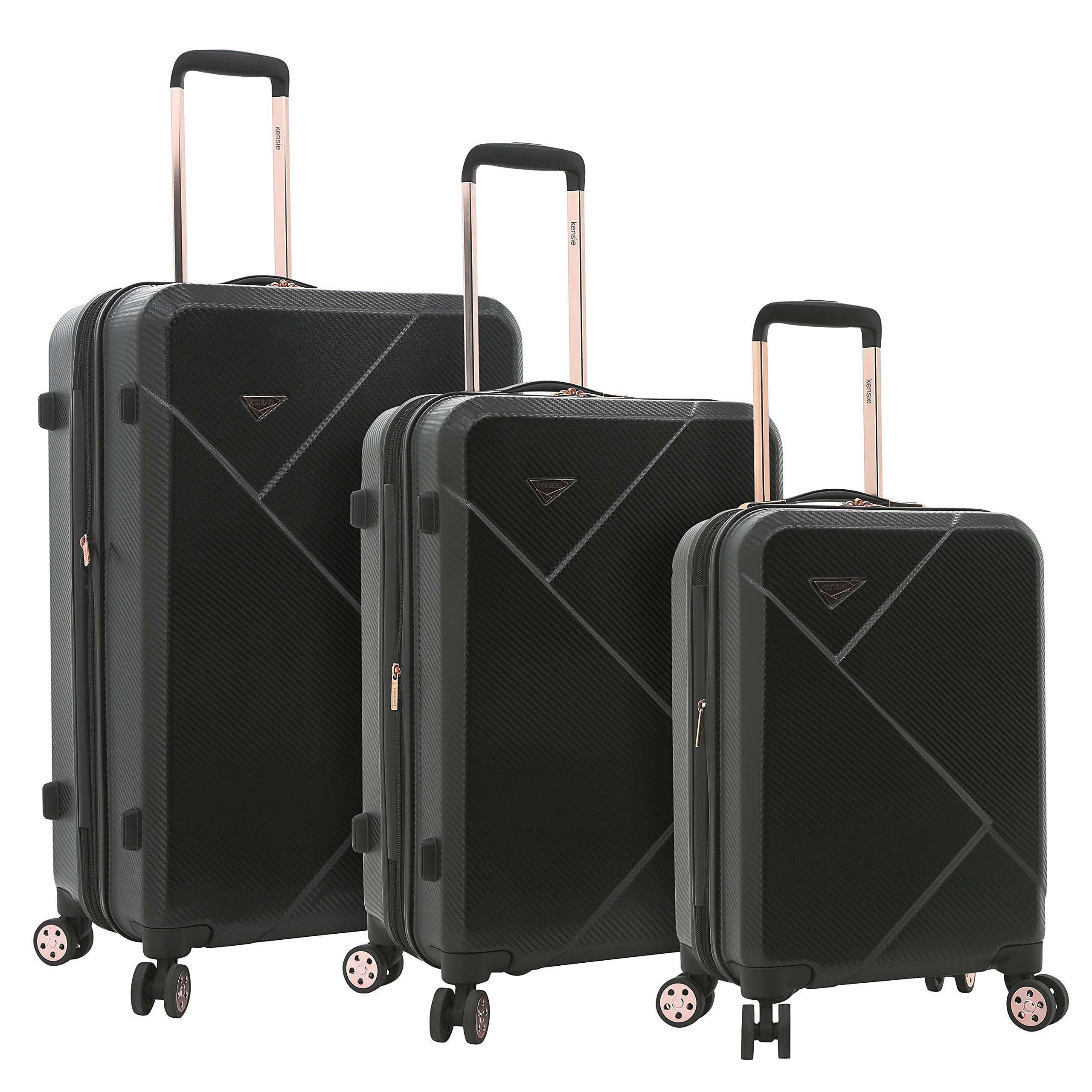 Kensie Dawn Hardside 3piece Spinner Luggage Set in Black Lyst