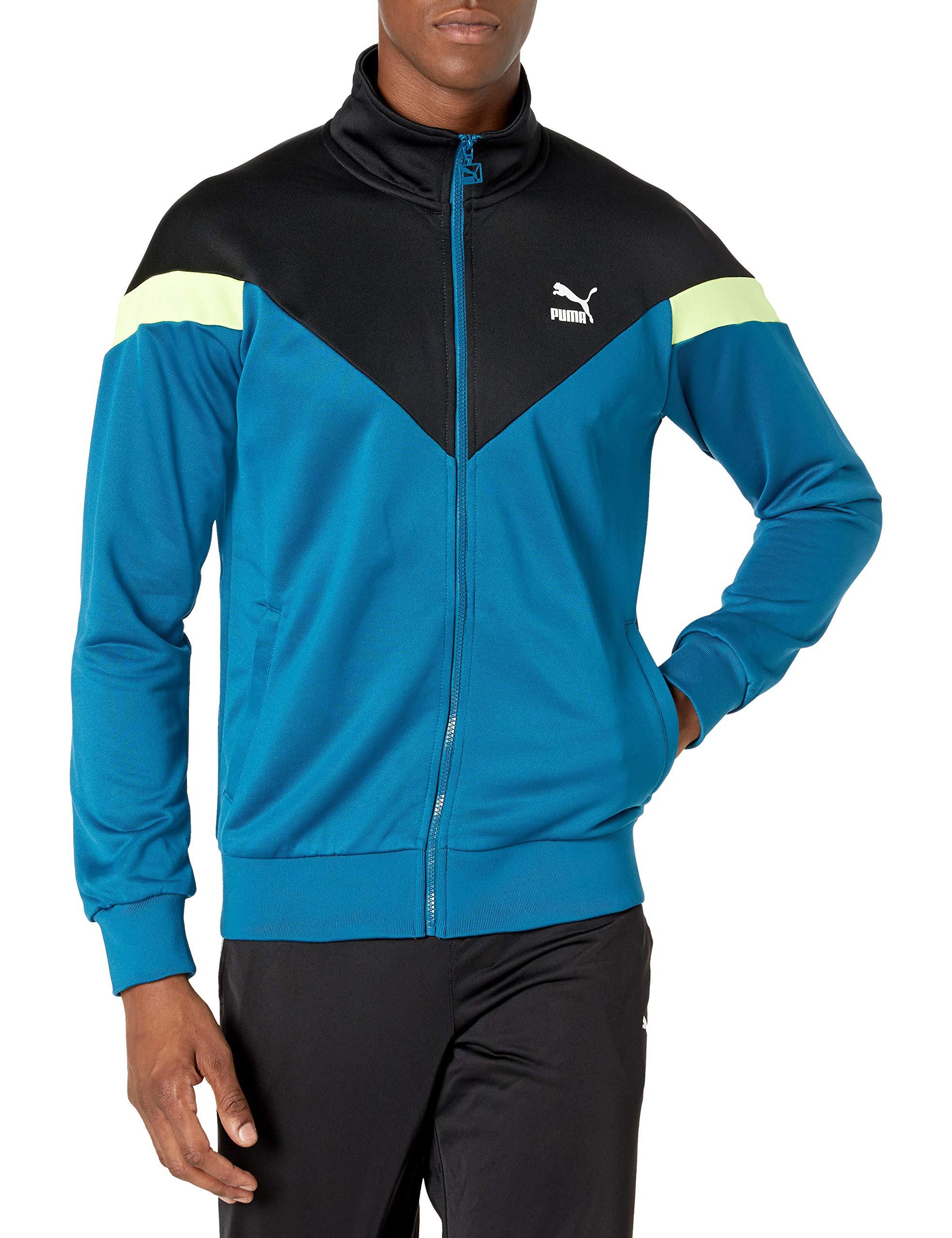 PUMA Cotton Iconic Mcs Track Jacket in Blue for Men - Lyst