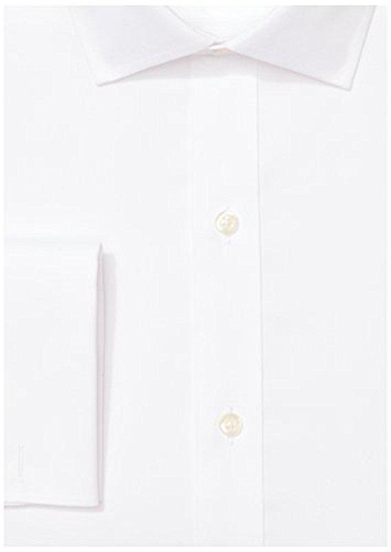 BUTTONED DOWN Mens Classic Fit French Cuff Dress Shirt Brand Spread Collar Supima Cotton Non-Iron