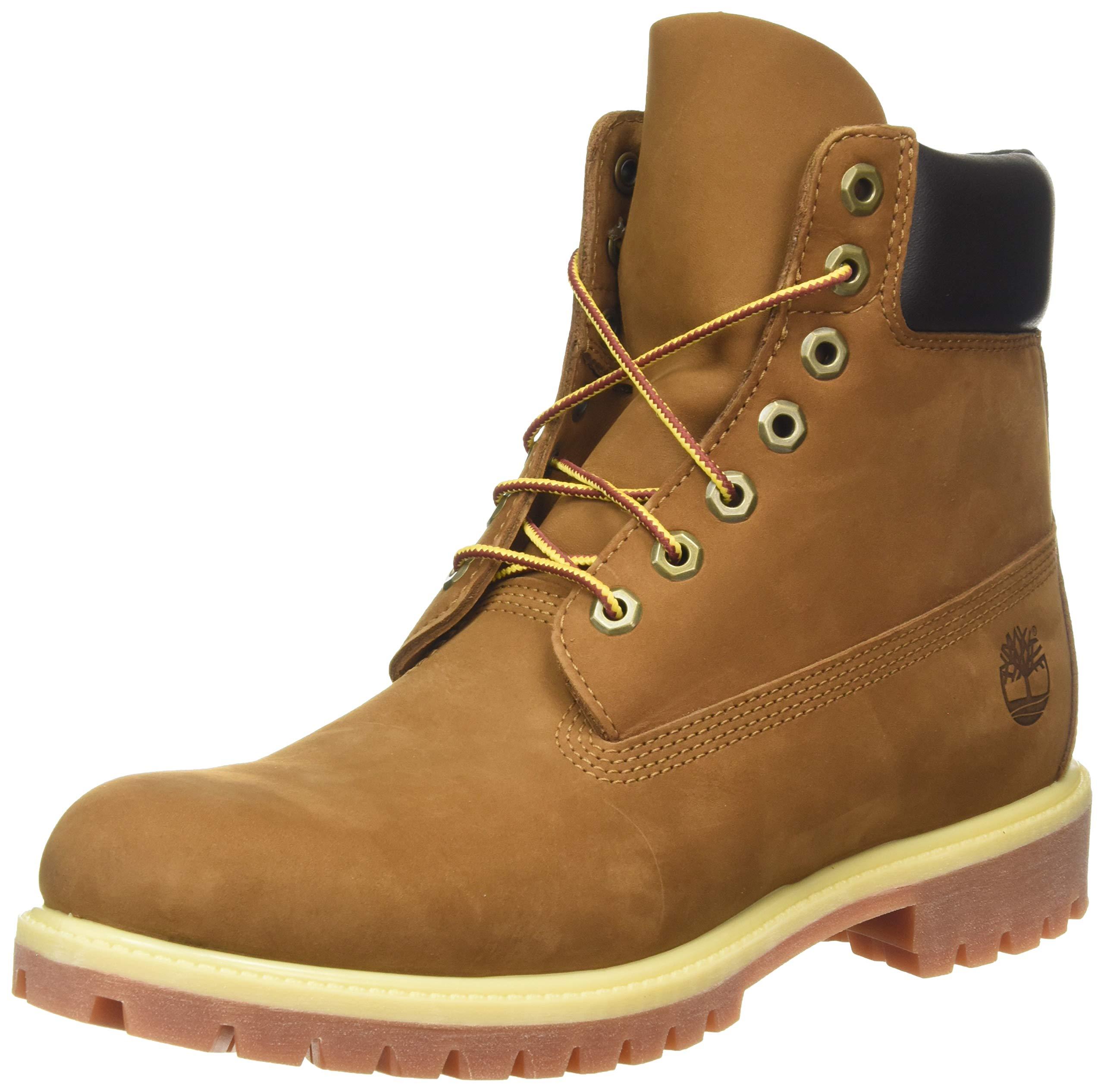 Timberland Leather 6 Inch Premium Lace-up Boots in Rust Nubuck (Brown ...