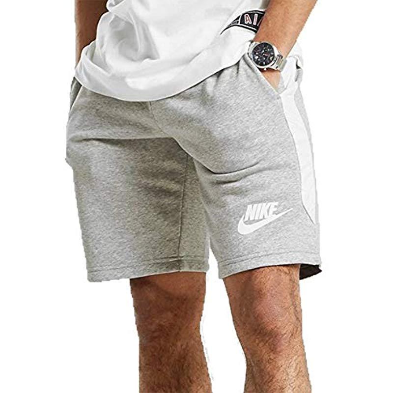Nike Hybrid Fleece Shorts in Grey (Grey) for Men | Lyst UK