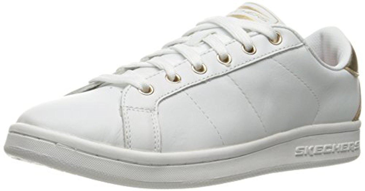 Skechers Street Onix Fashion Sneaker in White/Gold (White) - Lyst