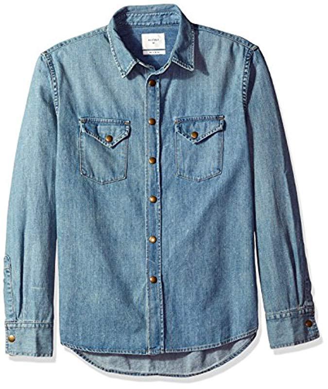 billy reid denim shirt