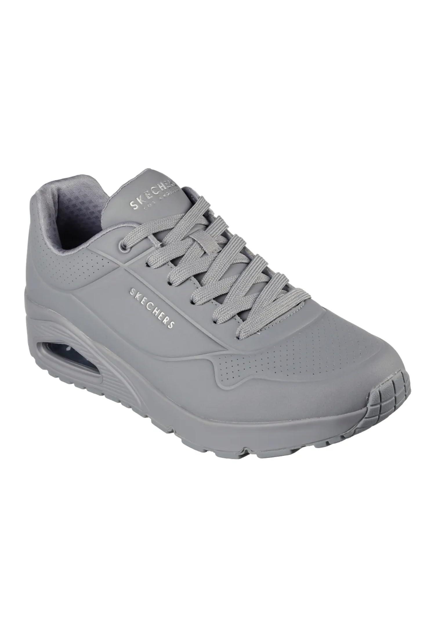 Skechers Sport Casual Uno Stand On Air Trainers 52458 Grey in Grey Lyst UK