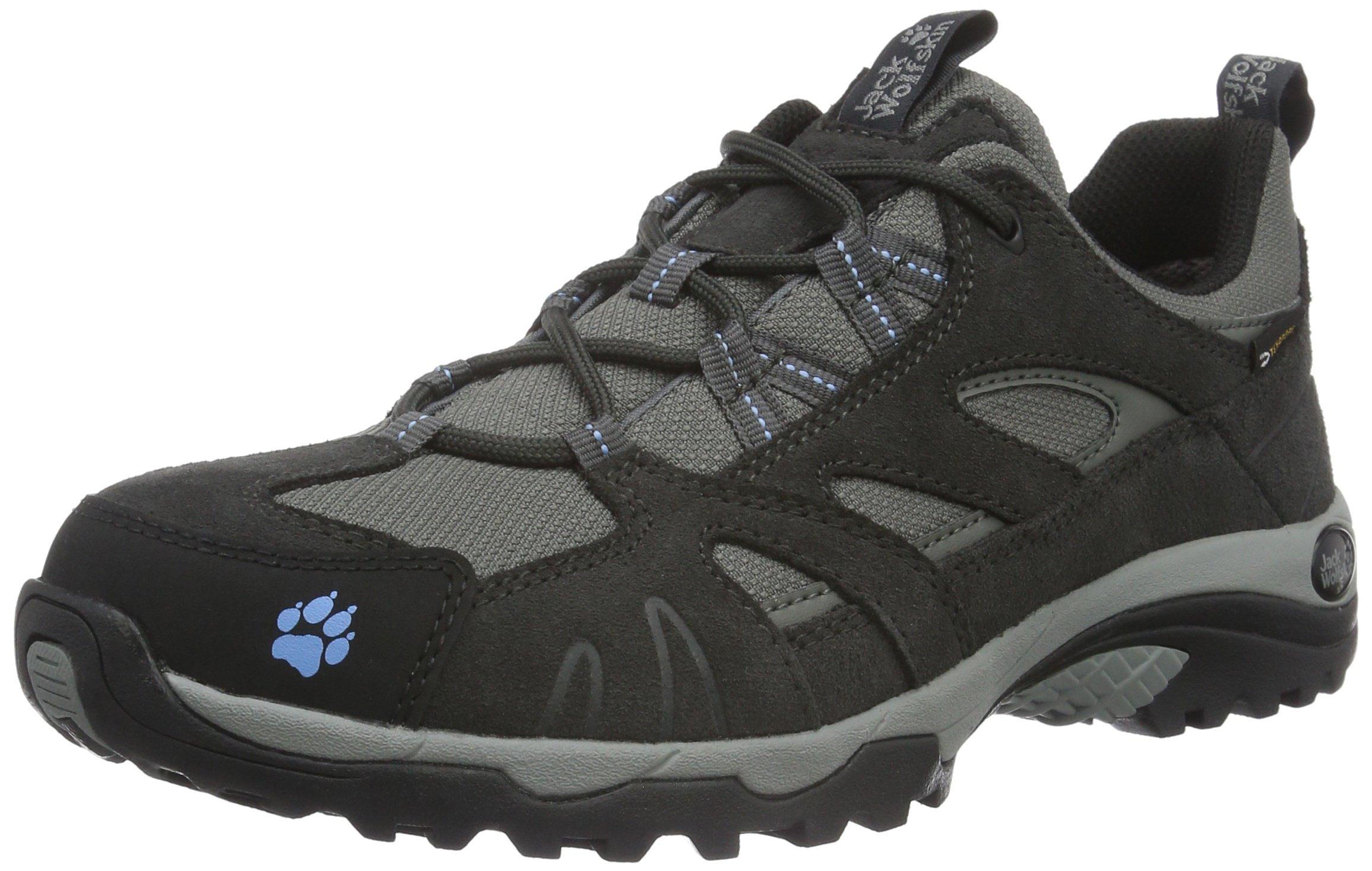 Jack Wolfskin Suede Vojo Texapore Waterproof Hiking Shoe in Light Sky