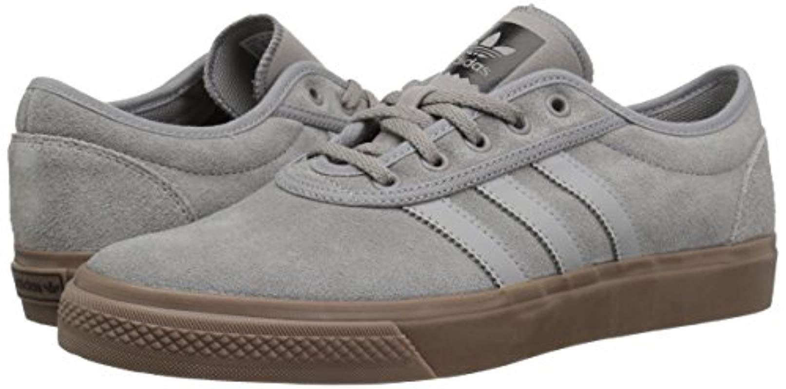 adidas Originals Suede Adi-ease Skate Shoe, Solid Grey/gum, 7 M Us in Gray  for Men - Lyst