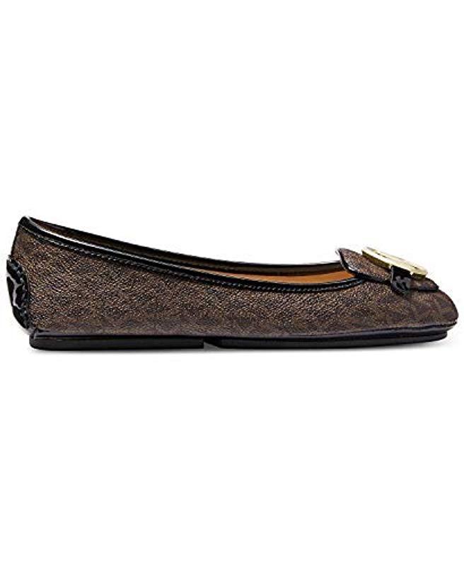 Michael Kors Lillie Moccasin Flats Brown 2024 www.alhudapk