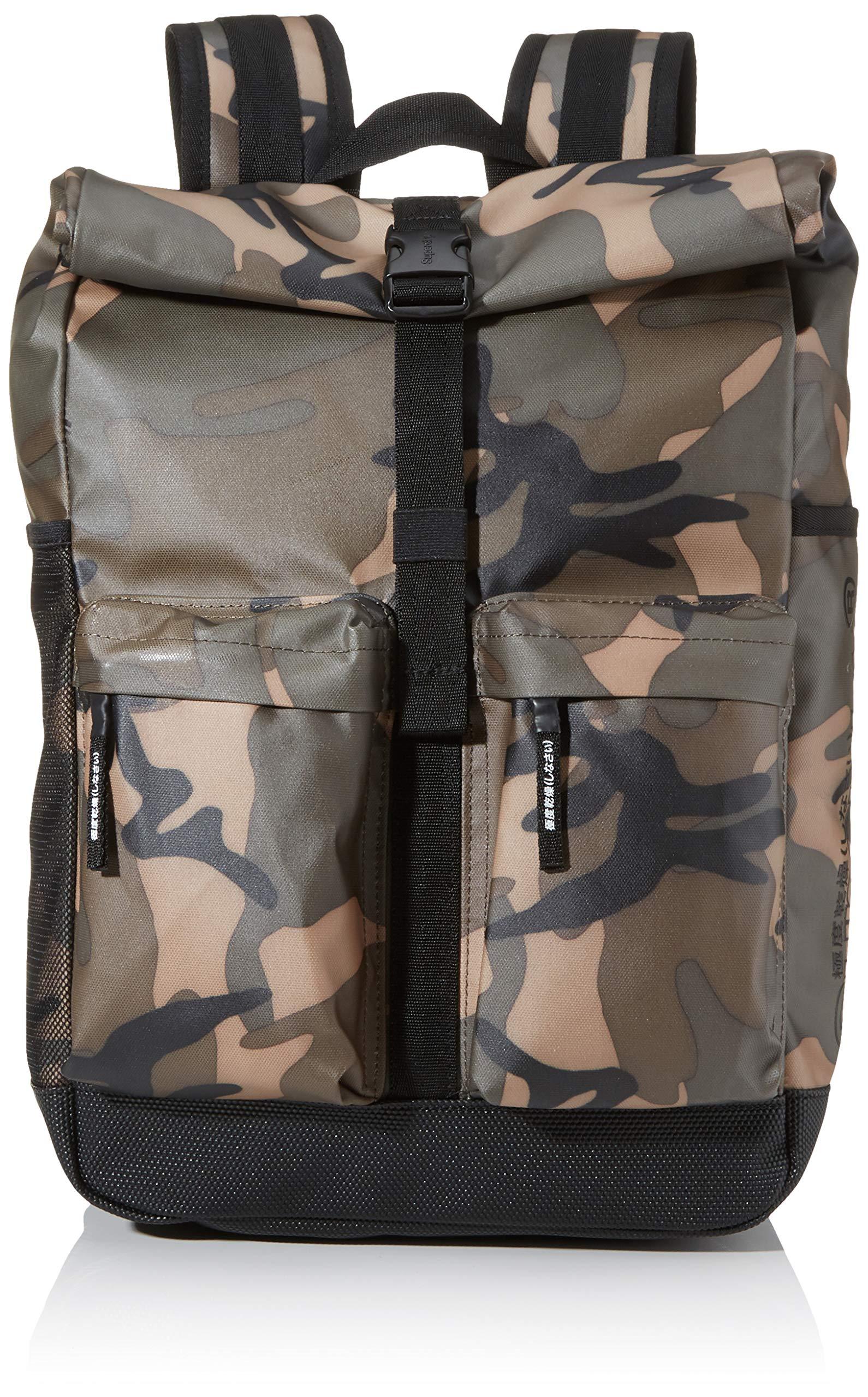 superdry roll top tarp backpack