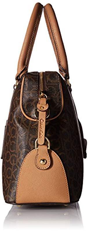 calvin klein sabrina east west satchel