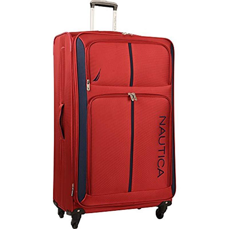Nautica 4 Piece Spinner Luggage Set in Red | Lyst