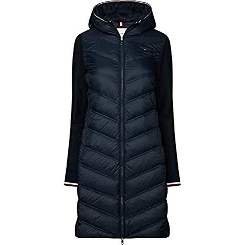 Tommy Hilfiger Bella Hybrid Lw Down Dw5 Coat in Blue | Lyst UK