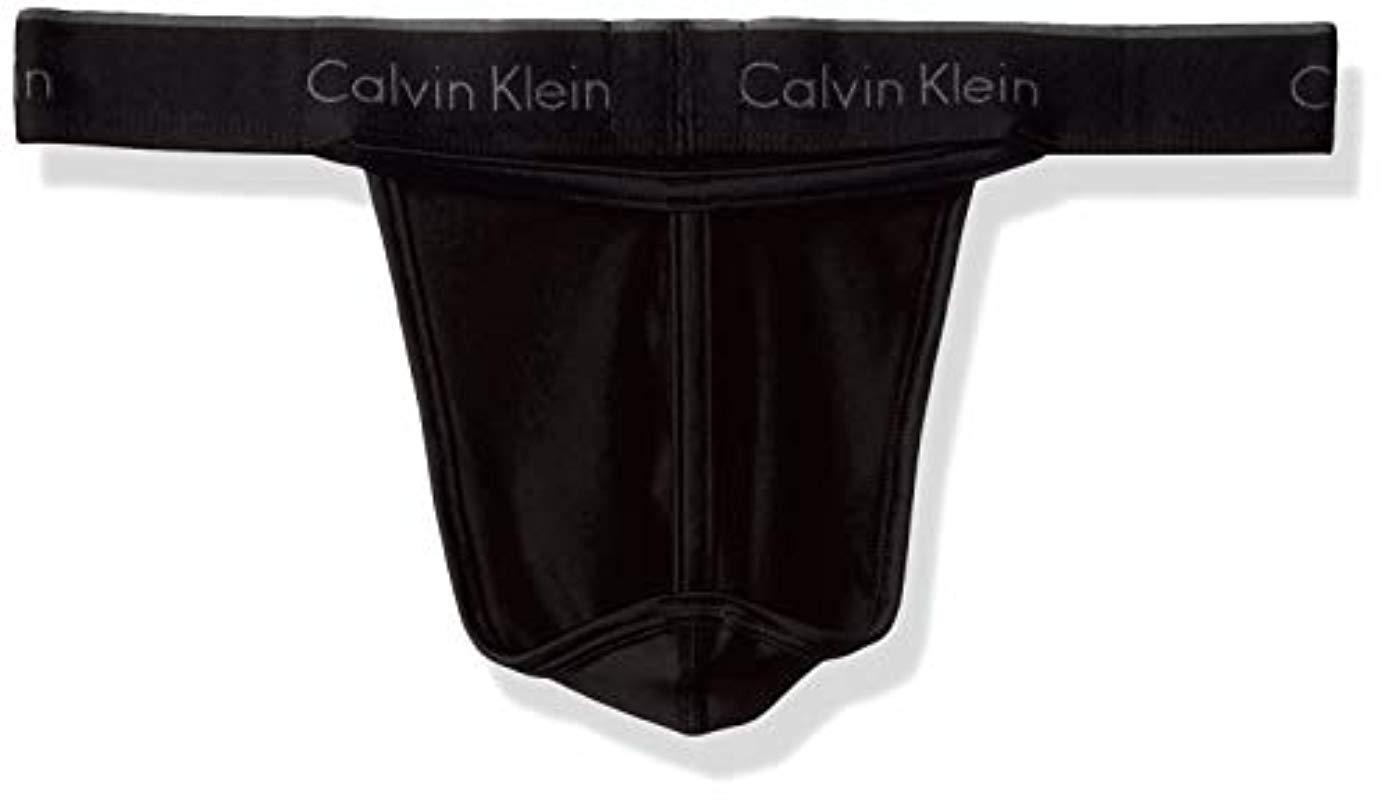 Calvin Klein Microfiber Stretch Multipack Thongs in Black/Black/Black