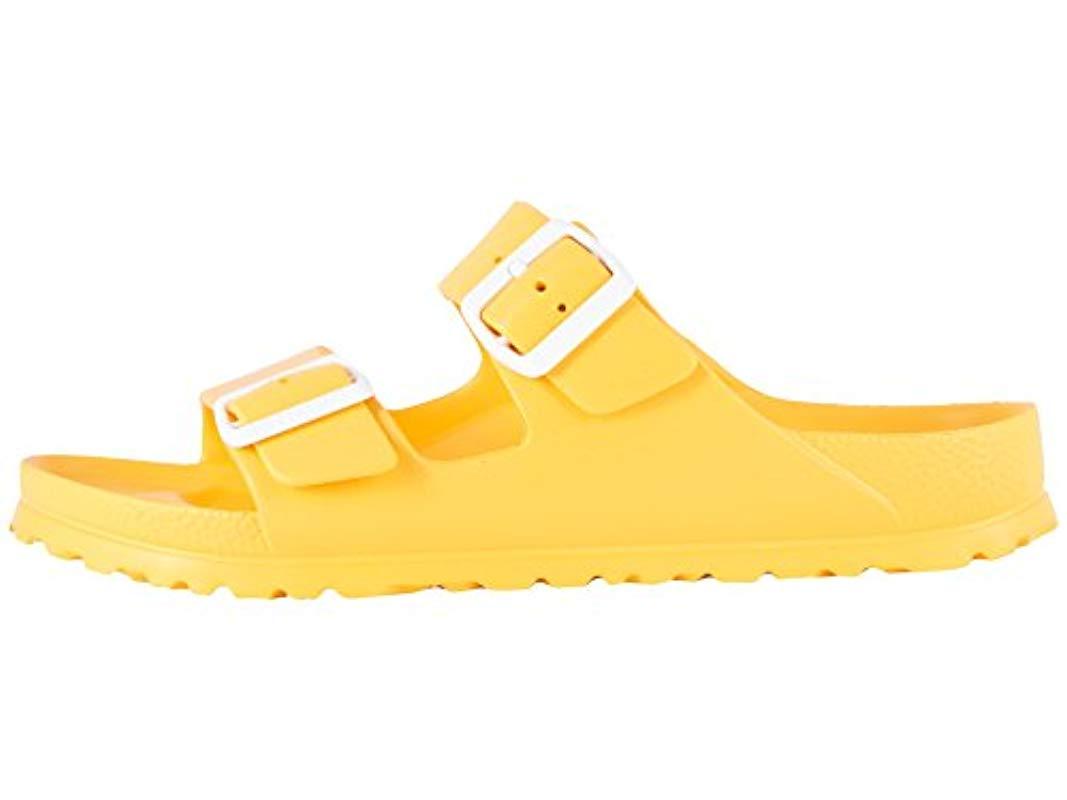 scuba yellow birkenstocks