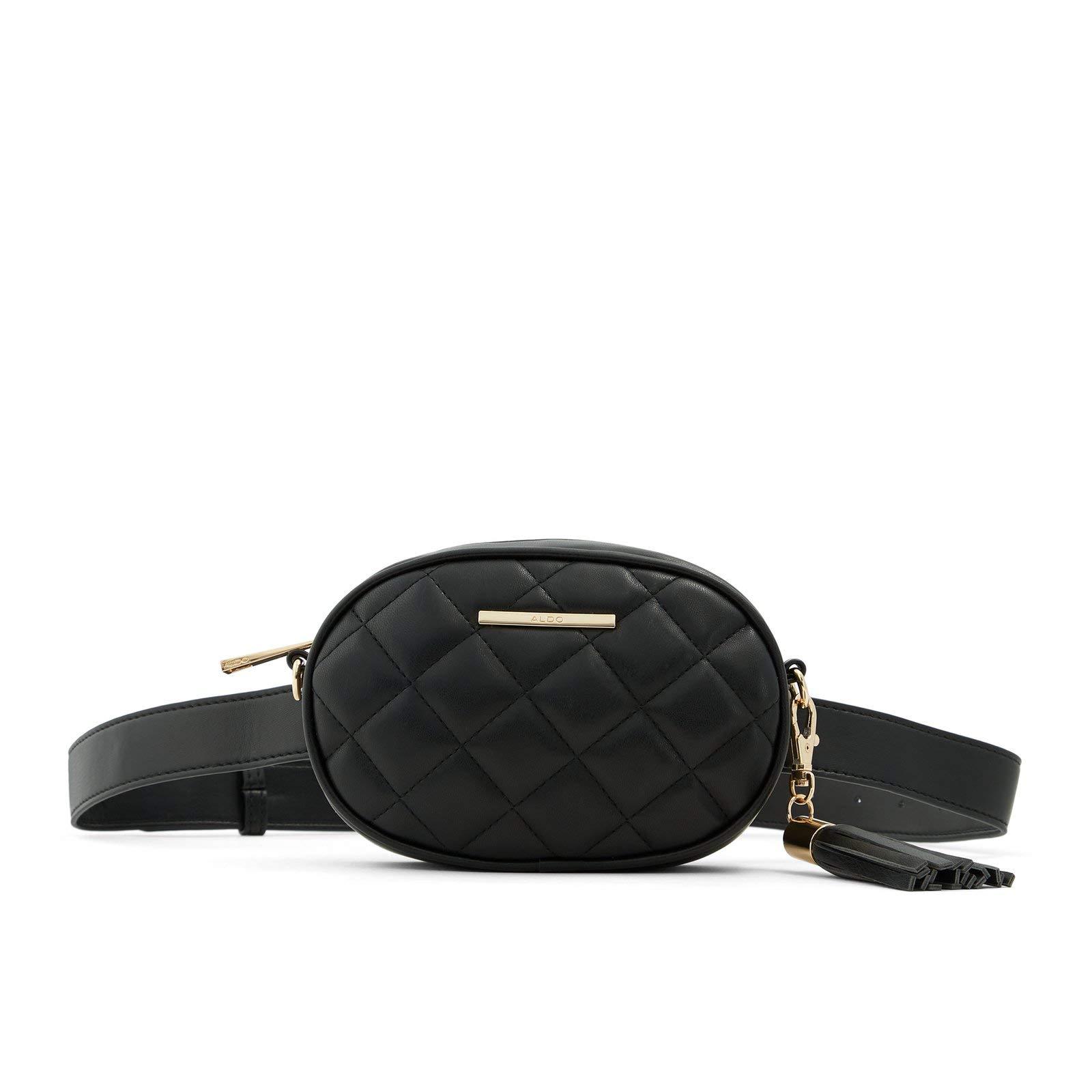 aldo black fanny pack