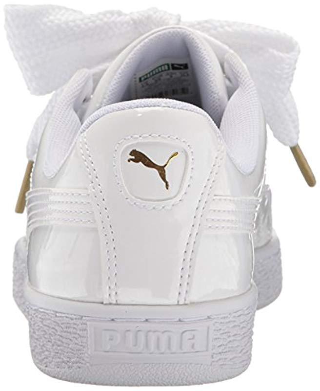 PUMA Basket Heart Patent Wn's Trainers in White
