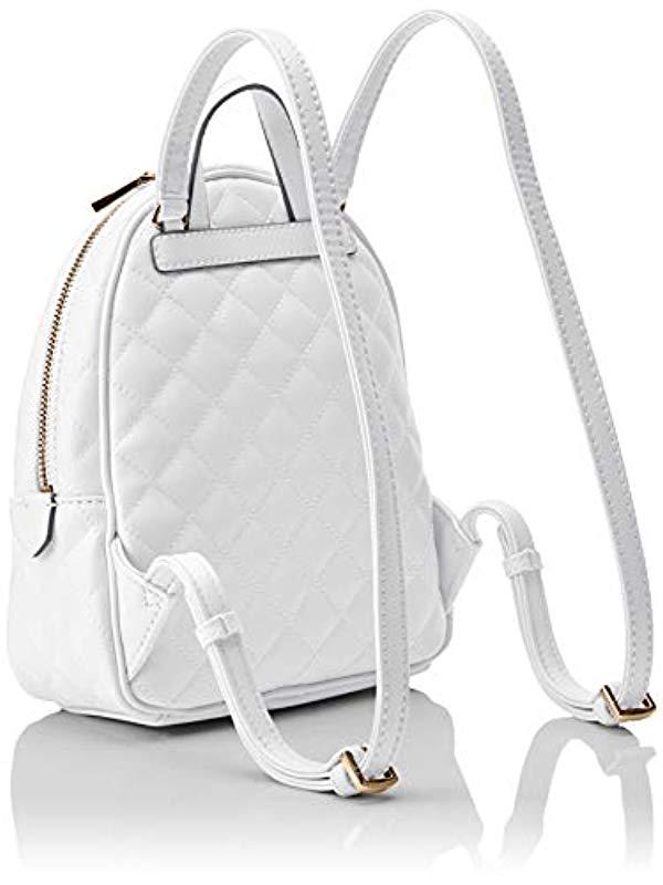 Zaino Donna Guess Rucksack Damen Leder Guess Guess Zainetto Bianco