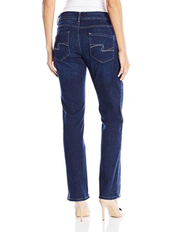 Lee Women's Missy Relaxed-Fit Side Elastic Tapered-Leg Jean, Dark